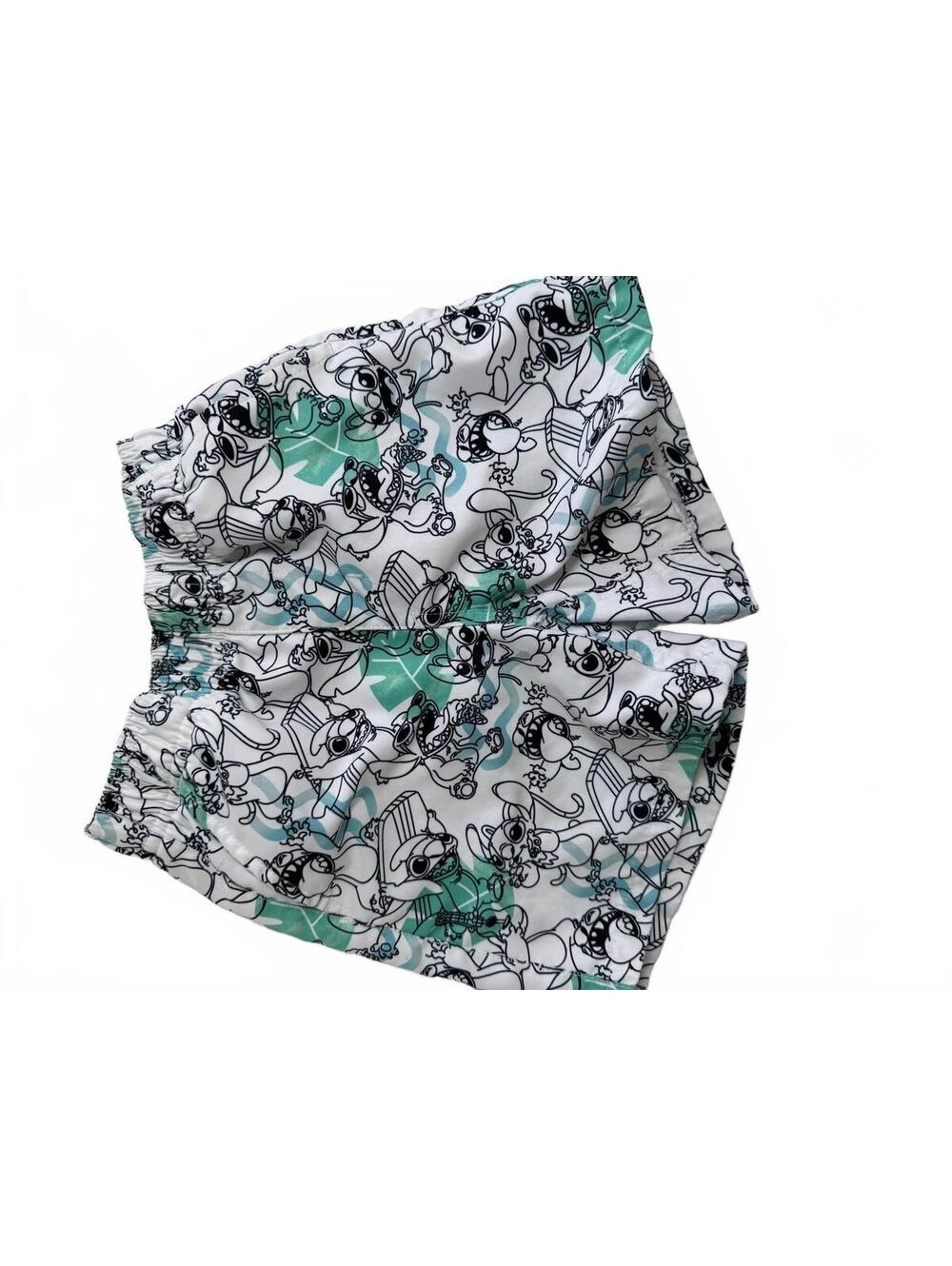 Disney Stitch Pattern Boys Swim Trunks Size 4